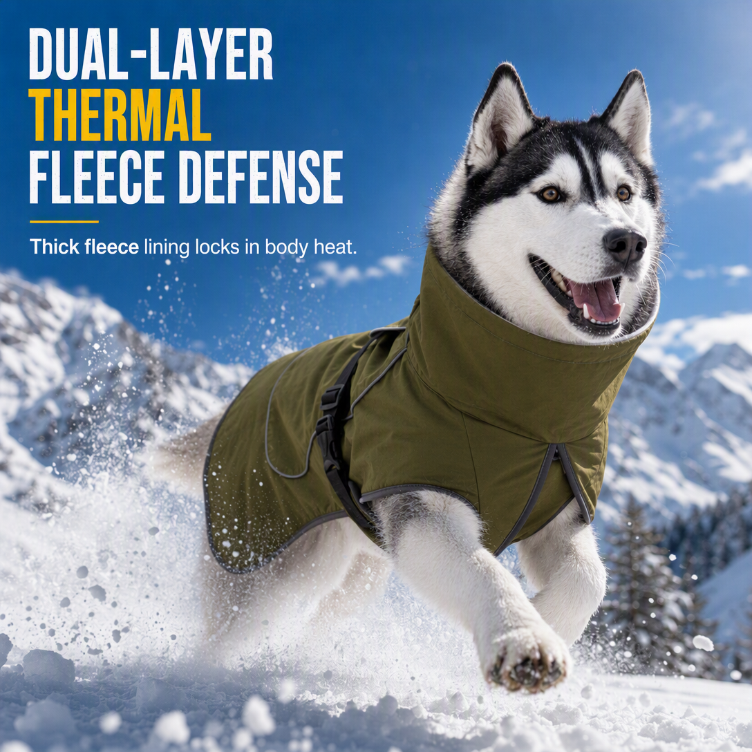 🐕 Save 49%! ❄️ Thickened Winter Dog Coat – Cotton-padded & warm for large dogs ✨