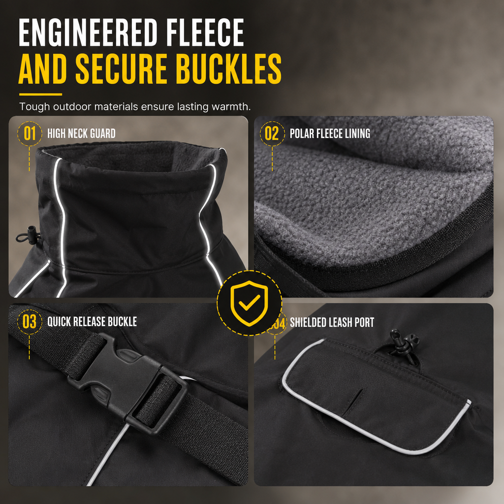 🐕 Save 49%! ❄️ Thickened Winter Dog Coat – Cotton-padded & warm for large dogs ✨
