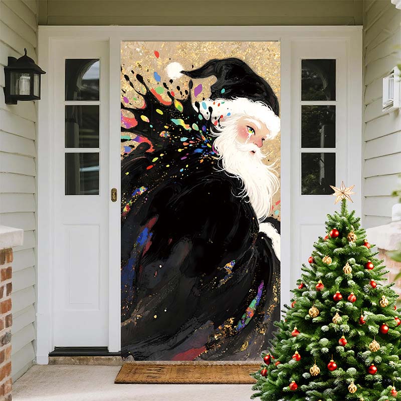 🏆LAST DAY 49% OFF🎄Christmas Door Cover For Instant Holiday Decor