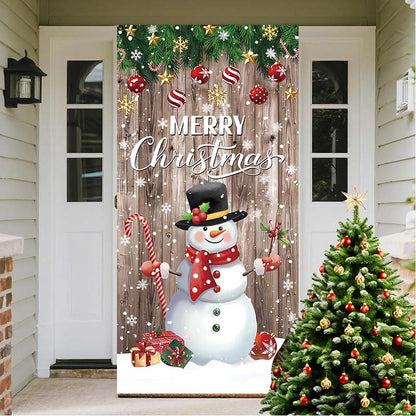 🏆LAST DAY 49% OFF🎄Christmas Door Cover For Instant Holiday Decor