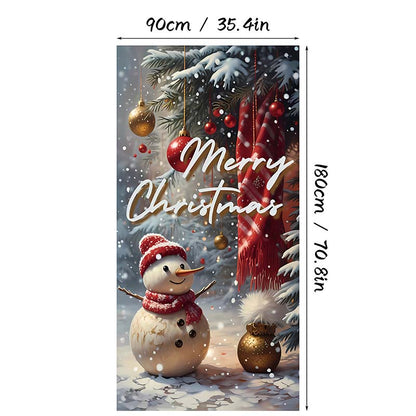 🏆LAST DAY 49% OFF🎄Christmas Door Cover For Instant Holiday Decor