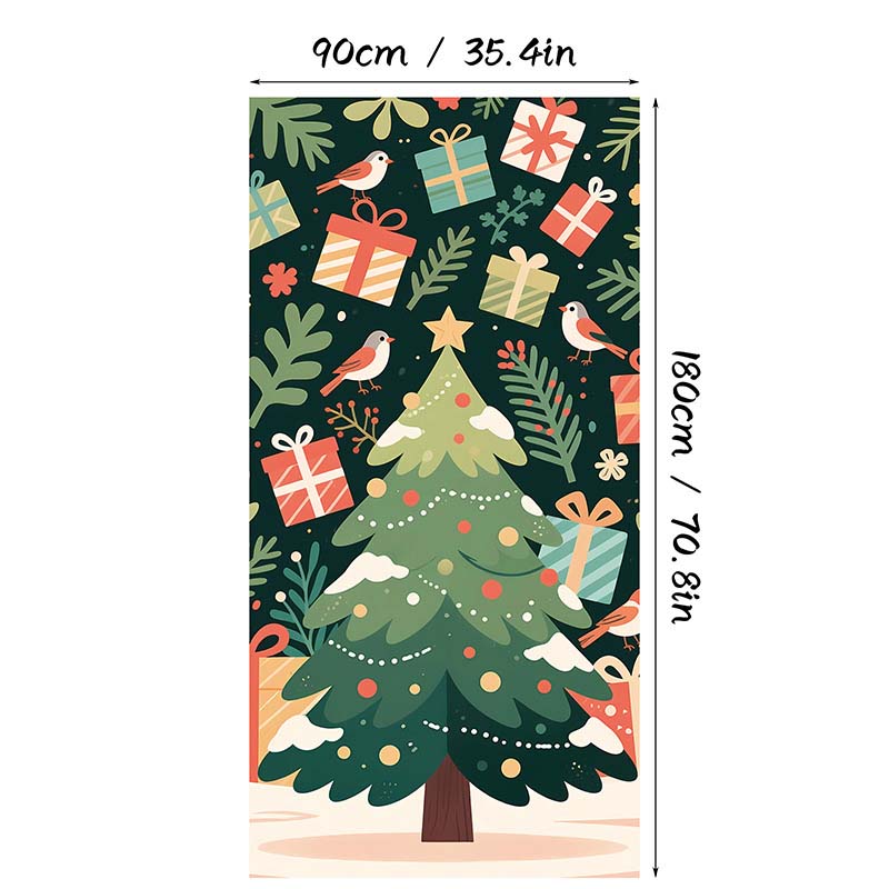 🏆LAST DAY 49% OFF🎄Christmas Door Cover For Instant Holiday Decor