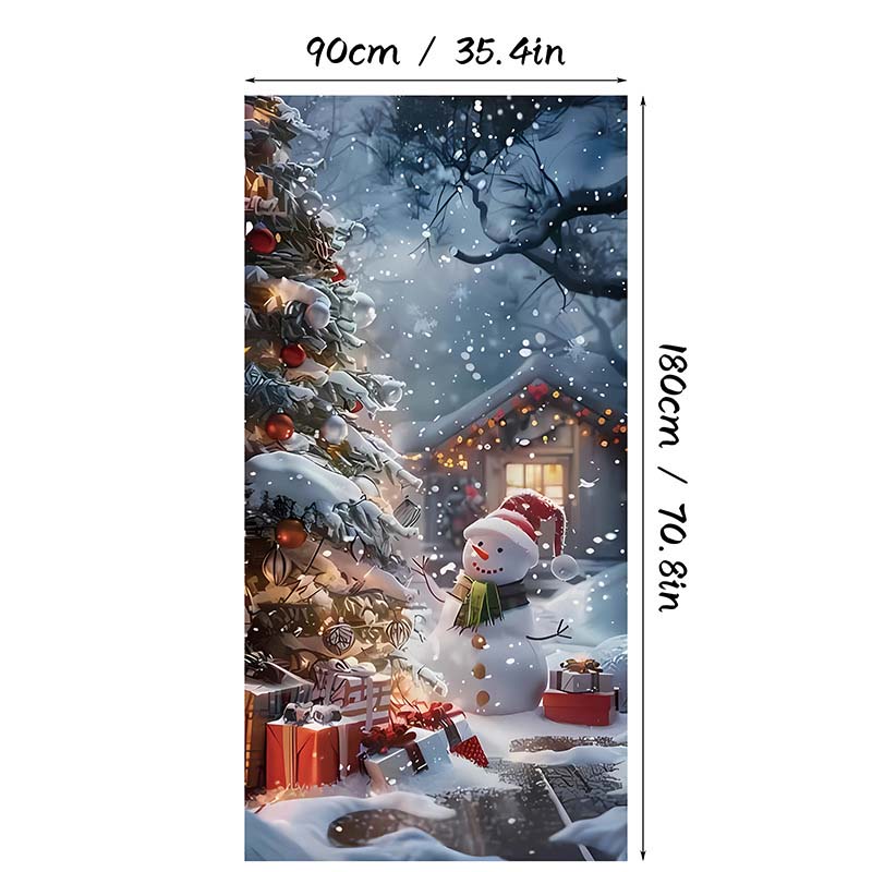 🏆LAST DAY 49% OFF🎄Christmas Door Cover For Instant Holiday Decor