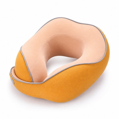 ⏳🔥LIMITED-TIME 49% OFF! ⏰Memory Foam U-Shaped Travel Neck Pillow with Ice Silk Cover and Magnetic Buckle for Portable Neck Support