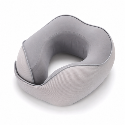 ⏳🔥LIMITED-TIME 49% OFF! ⏰Memory Foam U-Shaped Travel Neck Pillow with Ice Silk Cover and Magnetic Buckle for Portable Neck Support
