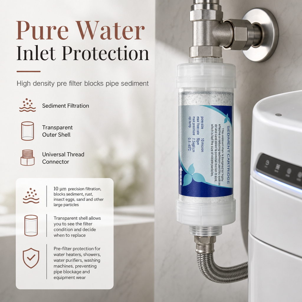 ⏳🔥LIMITED-TIME 49% OFF! ⏰🚰5 Inch PP Cotton Sediment Water Filter Cartridge – 10μm Filtration, Multi-appliance, Easy Check ✨🧪