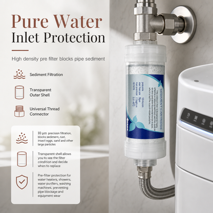 ⏳🔥LIMITED-TIME 49% OFF! ⏰🚰5 Inch PP Cotton Sediment Water Filter Cartridge – 10μm Filtration, Multi-appliance, Easy Check ✨🧪
