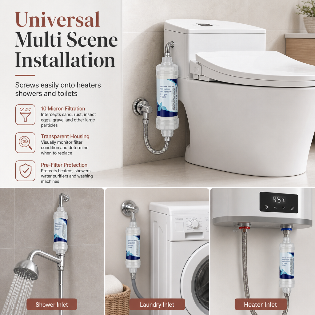 ⏳🔥LIMITED-TIME 49% OFF! ⏰🚰5 Inch PP Cotton Sediment Water Filter Cartridge – 10μm Filtration, Multi-appliance, Easy Check ✨🧪