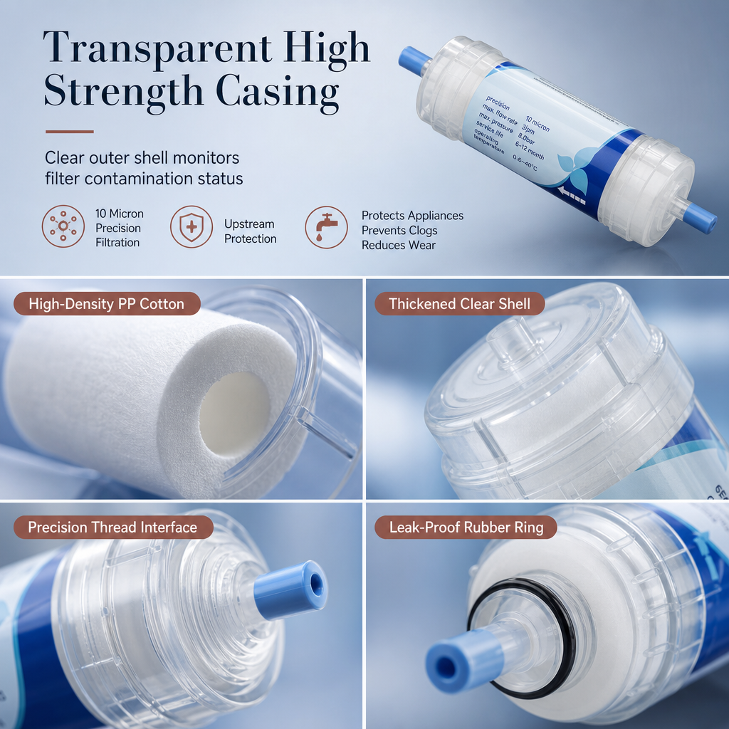 ⏳🔥LIMITED-TIME 49% OFF! ⏰🚰5 Inch PP Cotton Sediment Water Filter Cartridge – 10μm Filtration, Multi-appliance, Easy Check ✨🧪