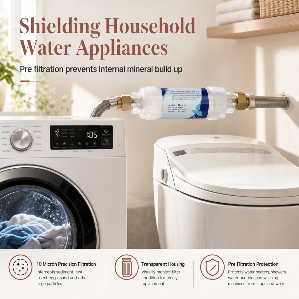 ⏳🔥LIMITED-TIME 49% OFF! ⏰🚰5 Inch PP Cotton Sediment Water Filter Cartridge – 10μm Filtration, Multi-appliance, Easy Check ✨🧪