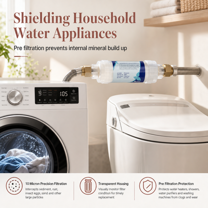 ⏳🔥LIMITED-TIME 49% OFF! ⏰🚰5 Inch PP Cotton Sediment Water Filter Cartridge – 10μm Filtration, Multi-appliance, Easy Check ✨🧪