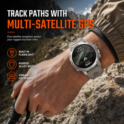 📢📢49% OFF !! ⏰Smartwatch with Bluetooth Calling,GPS & Beidou Positioning, Heart Rate & Sleep Monitor, Pedometer & Message Reminders🏃‍