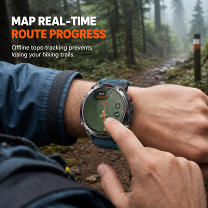 📢📢49% OFF !! ⏰Smartwatch with Bluetooth Calling,GPS & Beidou Positioning, Heart Rate & Sleep Monitor, Pedometer & Message Reminders🏃‍