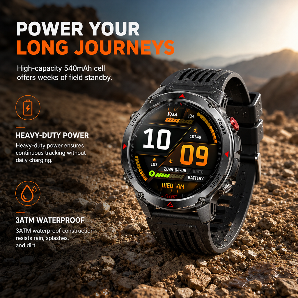 📢📢49% OFF !! ⏰Smartwatch with Bluetooth Calling,GPS & Beidou Positioning, Heart Rate & Sleep Monitor, Pedometer & Message Reminders🏃‍