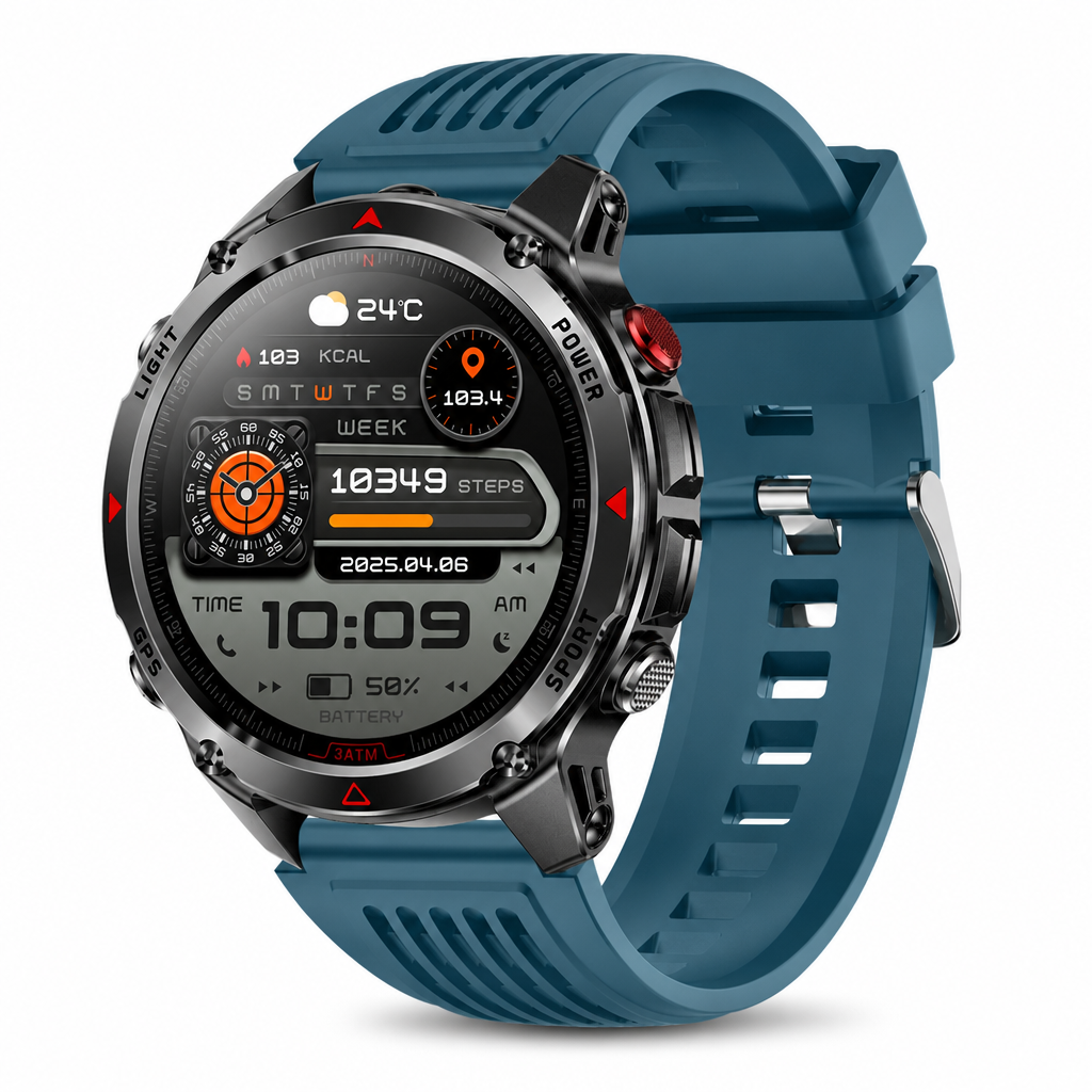 📢📢49% OFF !! ⏰Smartwatch with Bluetooth Calling,GPS & Beidou Positioning, Heart Rate & Sleep Monitor, Pedometer & Message Reminders🏃‍