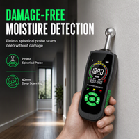 📢📢49% OFF !! ⏰MT68 Pinless Spherical Sensor Moisture Meter for Wall Plaster Putty Masonry and Tile Leakage Testing