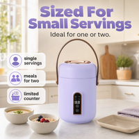 🍲 Save 49%! ⚡ Mini Electric Stew Pot – Ceramic liner & portable ✨