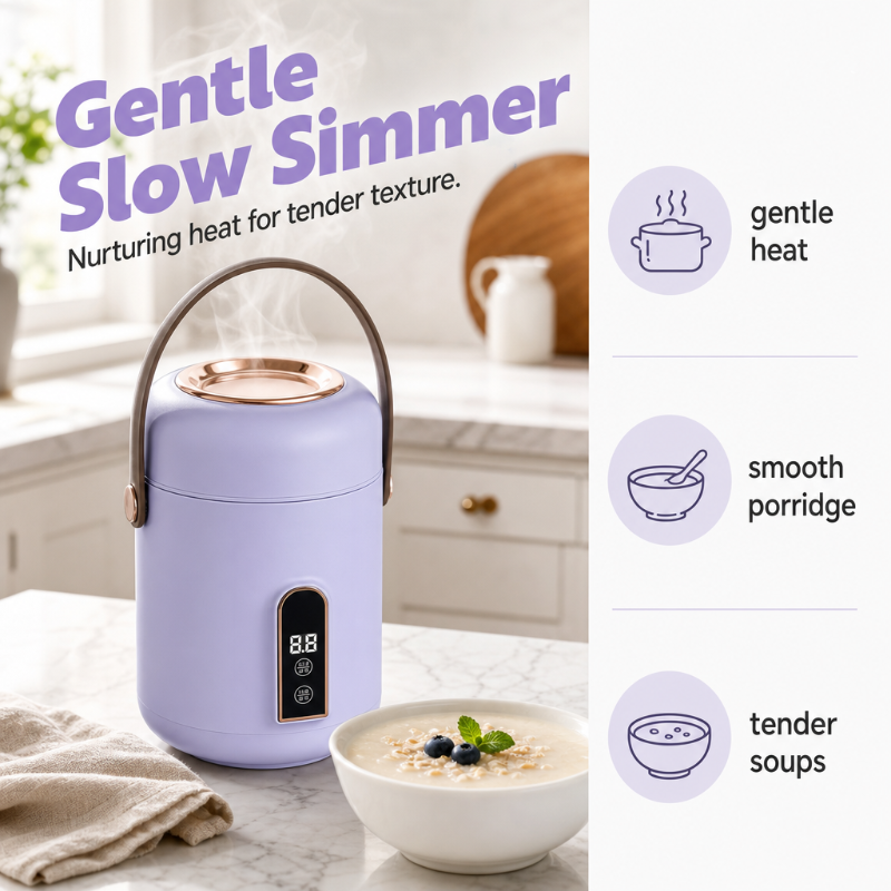 🍲 Save 49%! ⚡ Mini Electric Stew Pot – Ceramic liner & portable ✨