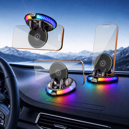 🏆Limited-time 49% OFF📱Universal Car Wireless Charging Phone Mount with RGB Light