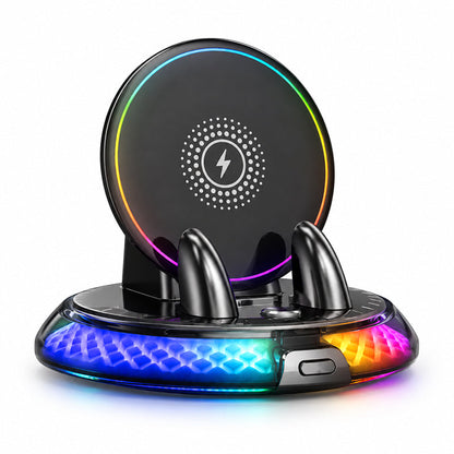 🏆Limited-time 49% OFF📱Universal Car Wireless Charging Phone Mount with RGB Light