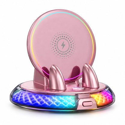 🏆Limited-time 49% OFF📱Universal Car Wireless Charging Phone Mount with RGB Light