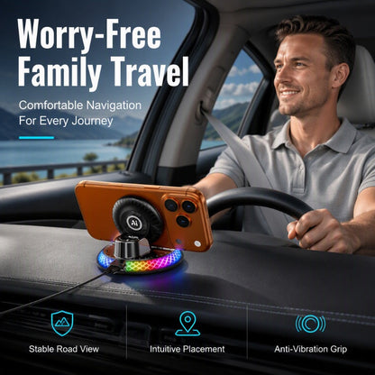 🏆Limited-time 49% OFF📱Universal Car Wireless Charging Phone Mount with RGB Light