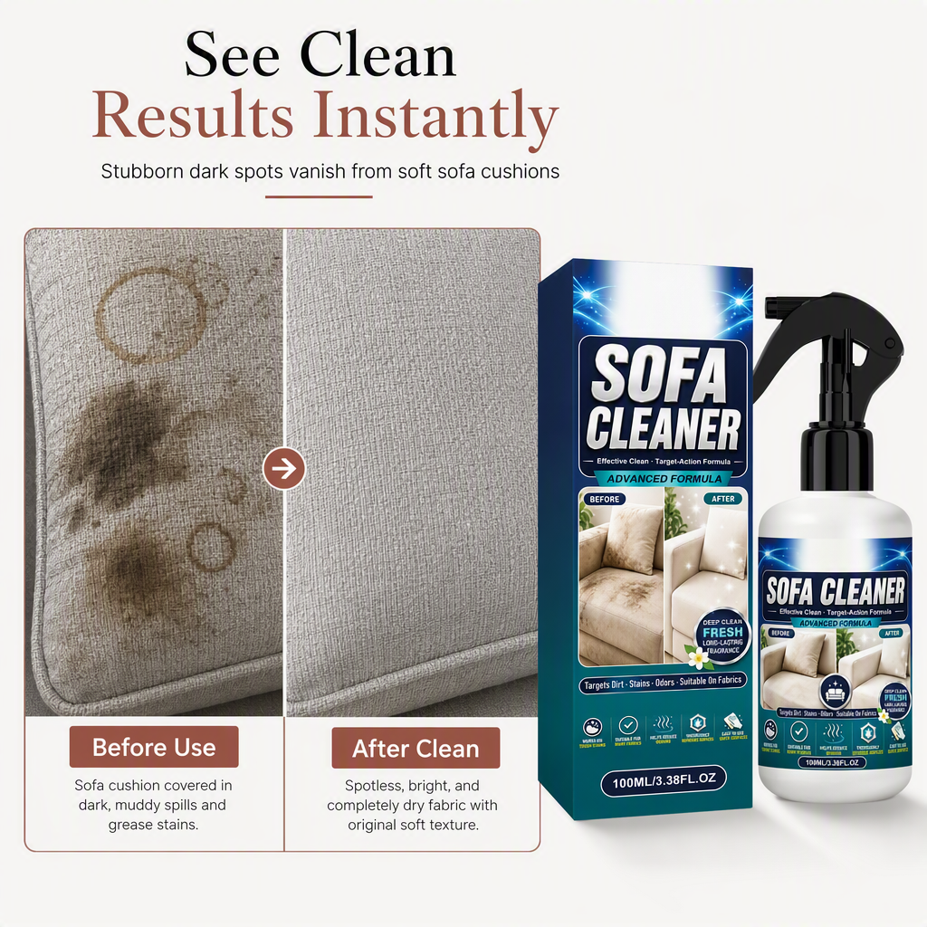 🏆LIMITED TIME 49% OFF🛋️Sofa Cleaner and Stain Remover for Various Cushion Materials