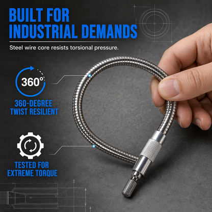 🔩 LIMITED-TIME 49% OFF! 💪 Universal Metal Flexible Shaft Extension Rod – 360° Bend, High Torque, Hex Fit ✨