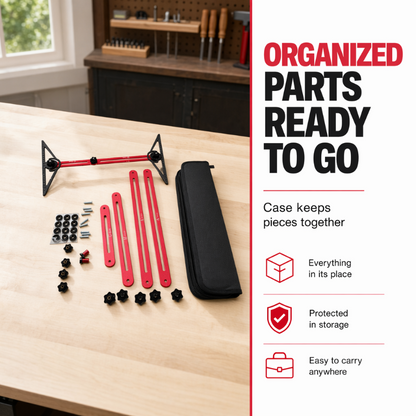 📢📢49% OFF !! 📐🔧 Multi-Function Woodworking Marking Tool Kit – Measure, Lock & Mark