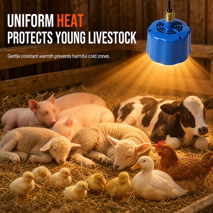 ⏳Time-Limited Special⏰Intelligent Temperature Control Brooder Heater – Fan Forced Livestock Heat Lamp for Chicks, Piglets, Sheep & Farm Animals