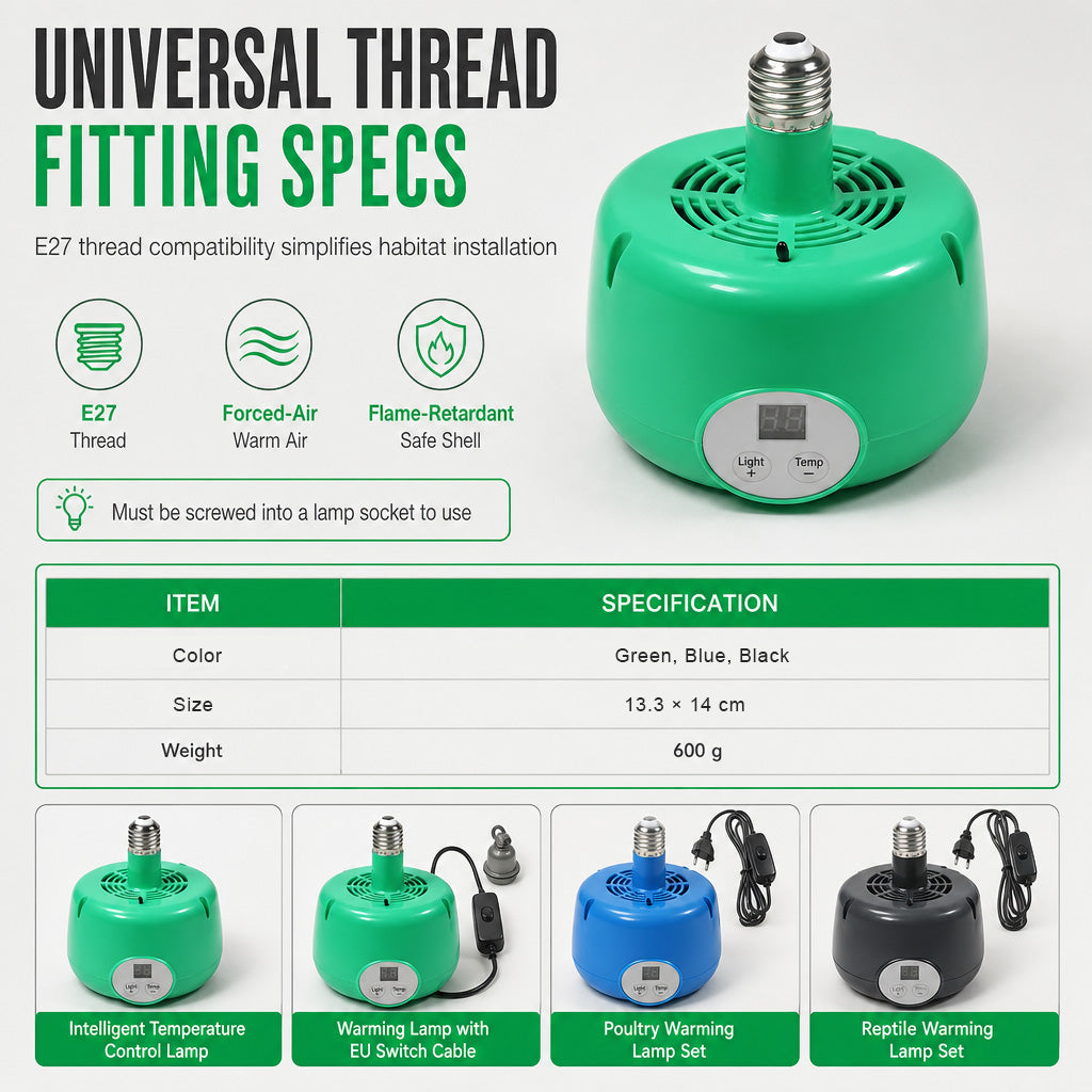 ⏳Time-Limited Special⏰Intelligent Temperature Control Brooder Heater – Fan Forced Livestock Heat Lamp for Chicks, Piglets, Sheep & Farm Animals