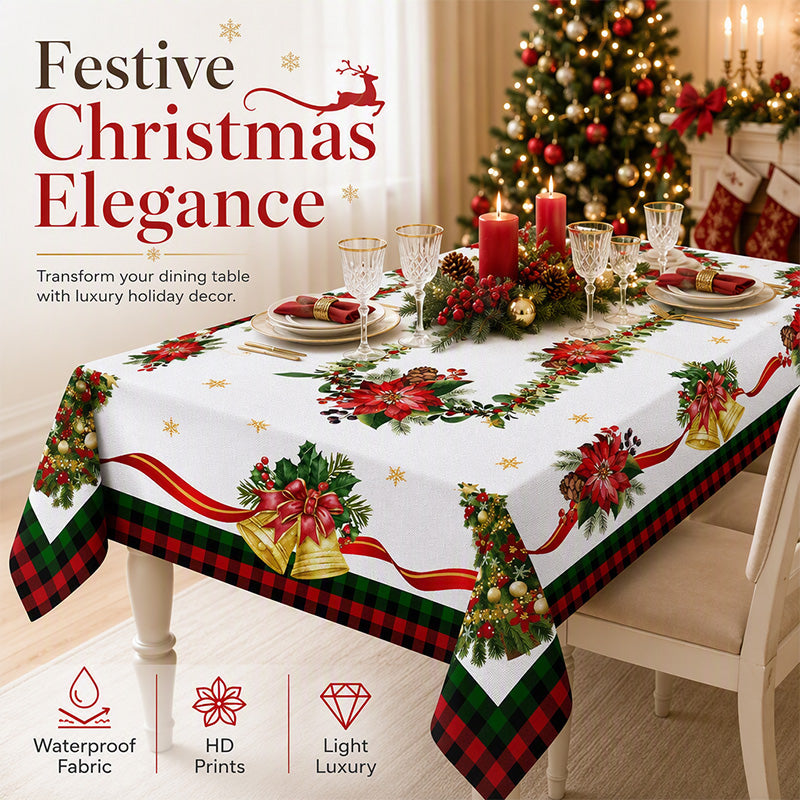 ⏳🔥LIMITED-TIME 49% OFF! ⏰Waterproof Holiday Tablecloth🎄