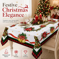 ⏳🔥LIMITED-TIME 49% OFF! ⏰Waterproof Holiday Tablecloth🎄