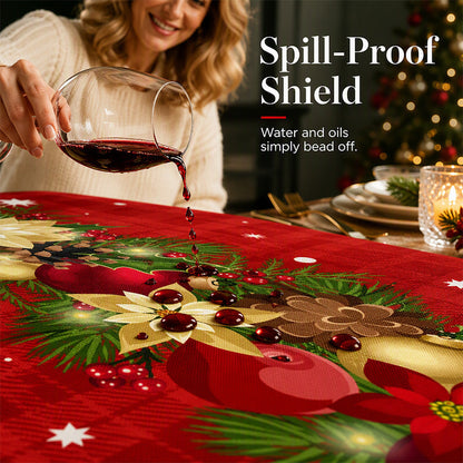 ⏳🔥LIMITED-TIME 49% OFF! ⏰Waterproof Holiday Tablecloth🎄