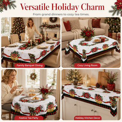 ⏳🔥LIMITED-TIME 49% OFF! ⏰Waterproof Holiday Tablecloth🎄