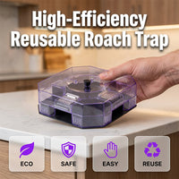 🏆 LIMITED‑TIME 49% OFF! 🏠 Reusable Effective Roach Trap – Spray-Free, One-Way Entry, Corner-Fit Design 🔒