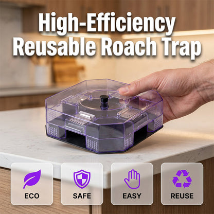 🏆 LIMITED‑TIME 49% OFF! 🏠 Reusable Effective Roach Trap – Spray-Free, One-Way Entry, Corner-Fit Design 🔒
