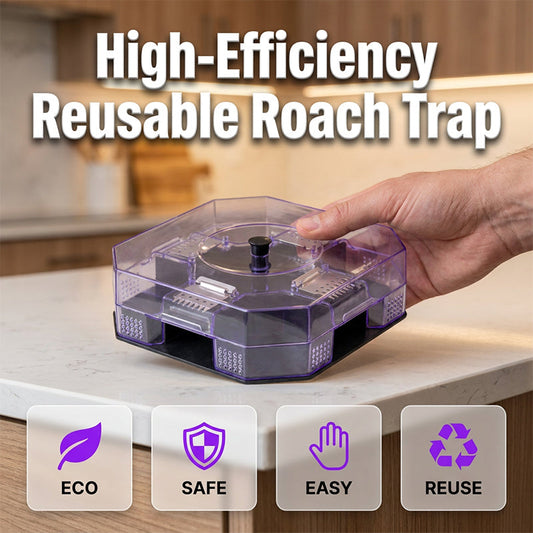 🏆 LIMITED‑TIME 49% OFF! 🏠 Reusable Effective Roach Trap – Spray-Free, One-Way Entry, Corner-Fit Design 🔒