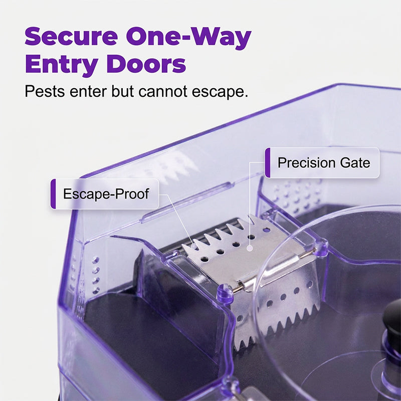 🏆 LIMITED‑TIME 49% OFF! 🏠 Reusable Effective Roach Trap – Spray-Free, One-Way Entry, Corner-Fit Design 🔒