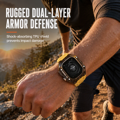 ⌚ LIMITED-TIME 49% OFF! 💥Integrated Smartwatch Band with Protective Case Color Blocking Translucent Sport Strap for 40mm 41mm 42mm 44mm 45mm 46mm 49mm