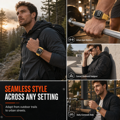 ⌚ LIMITED-TIME 49% OFF! 💥Integrated Smartwatch Band with Protective Case Color Blocking Translucent Sport Strap for 40mm 41mm 42mm 44mm 45mm 46mm 49mm