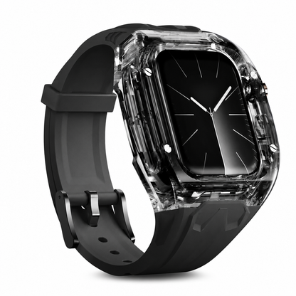 ⌚ LIMITED-TIME 49% OFF! 💥Integrated Smartwatch Band with Protective Case Color Blocking Translucent Sport Strap for 40mm 41mm 42mm 44mm 45mm 46mm 49mm