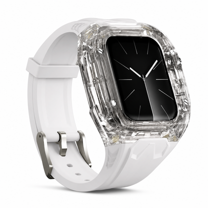 ⌚ LIMITED-TIME 49% OFF! 💥Integrated Smartwatch Band with Protective Case Color Blocking Translucent Sport Strap for 40mm 41mm 42mm 44mm 45mm 46mm 49mm
