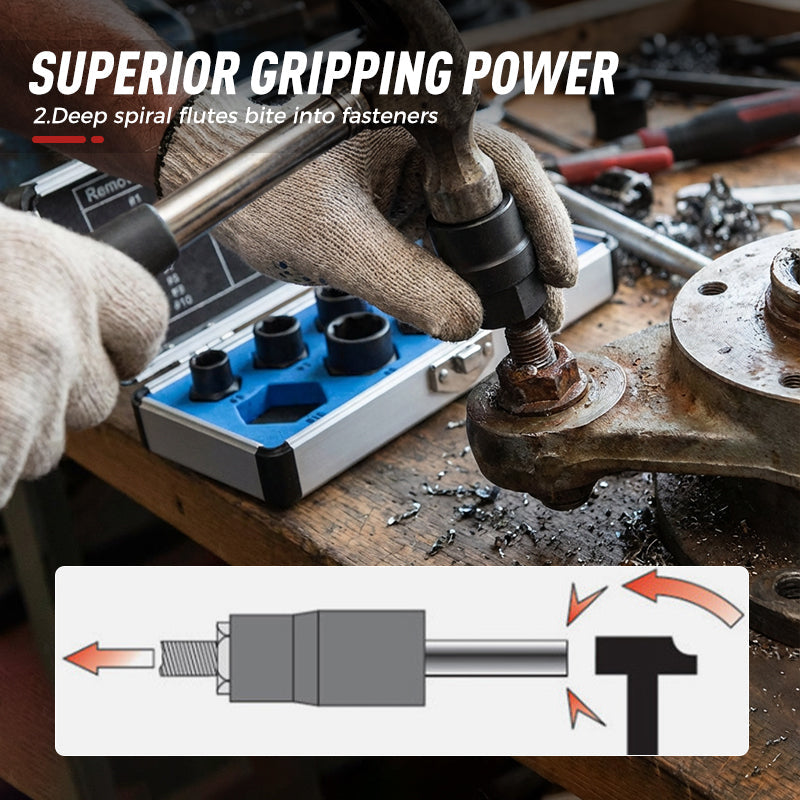 🔩 49% OFF NOW! 🔧Damaged Bolt & Nut Extractor Socket Set