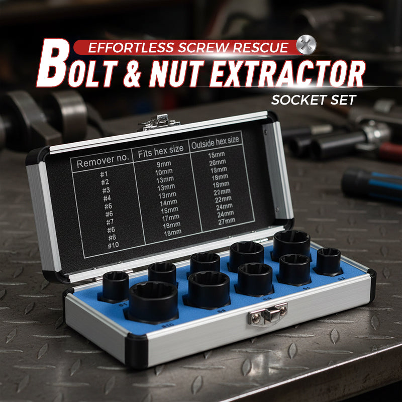 🔩 49% OFF NOW! 🔧Damaged Bolt & Nut Extractor Socket Set