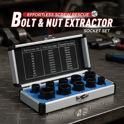 🔩 49% OFF NOW! 🔧Damaged Bolt & Nut Extractor Socket Set