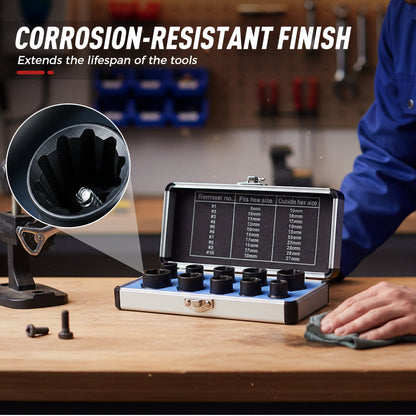 🔩 49% OFF NOW! 🔧Damaged Bolt & Nut Extractor Socket Set