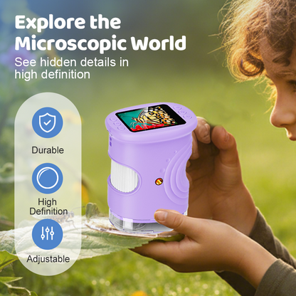 🔬 49% OFF! ✨Handheld Pocket Microscope for Kids