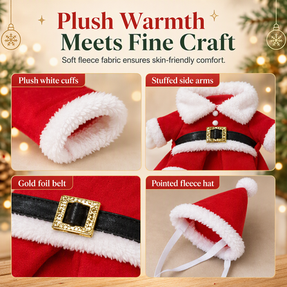 🎄 49% OFF! ✨ Christmas Pet Costume for Dogs & Cats – Hilarious 3D Standing Santa Suit with Integrated Stuffed Hands, Plush Warmth Premium Stitching & Thick Velvet Trim – Lightweight Holiday Outfit for Cats & Dogs – Sizes S-XL 🐾