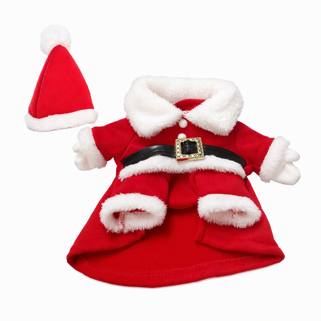 🎄 49% OFF! ✨ Christmas Pet Costume for Dogs & Cats – Hilarious 3D Standing Santa Suit with Integrated Stuffed Hands, Plush Warmth Premium Stitching & Thick Velvet Trim – Lightweight Holiday Outfit for Cats & Dogs – Sizes S-XL 🐾
